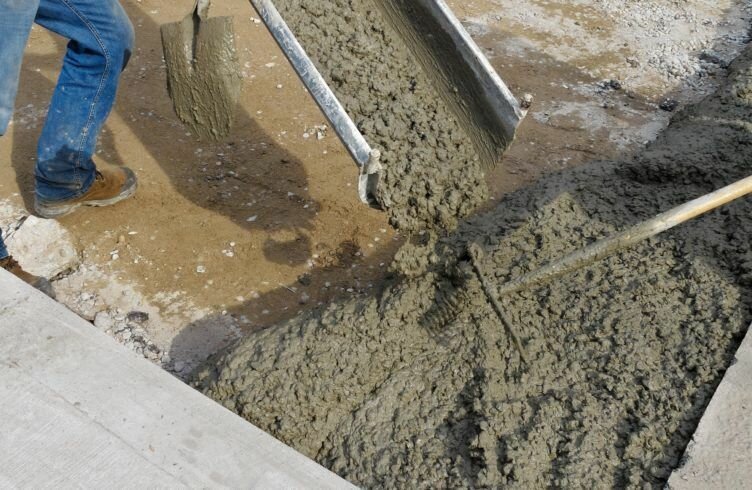 Среднефракционный песок в бетонной смеси, как выглядит